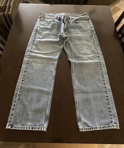 Levis 505 Herren Gr. 36x28 normale gerade Passform Denim blaue Jeans - Bild 1 von 4
