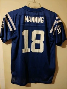 Peyton Manning #18 Indianapolis Colts Sewn NFL Jersey Reebok Blue Youth XL - Picture 1 of 4