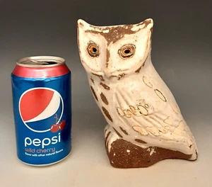 ANDERSEN DESIGN Maine Studio Pottery "SCREECH OWL" 7" Ceramic Figurine Sculpture - Picture 1 of 15
