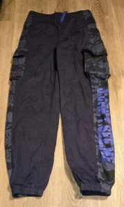 John Cena Approved Boys Sweat Pants Size XL 14/16 Blue Never Give Up Cargo - Picture 1 of 12