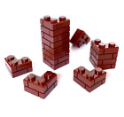 50 Klemmbaustein Einzelstein Mauerstein Masonry Profile Brick 1x2x2 Ecke Bricks