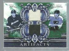 2010-11 Artifacts Tundra Tandems Patches Emerald #TT2NEWJ Bobby Ryan (ref0185)