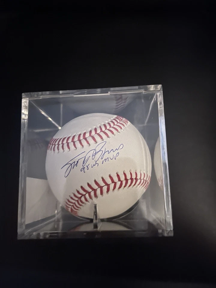 Scott Brosius MVP Firmado Rawlings Oficial MLB Béisbol Foto 1 de 1