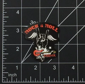 Rock n Roll Forever Vinyl Sticker Rock Metal Band Devil Horns Angel Wings Hand - Picture 1 of 1
