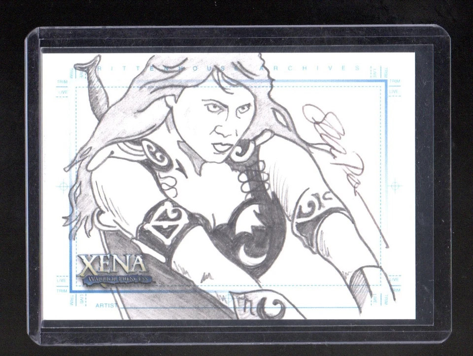 Xena  sketch card By Sean Pence - Image 1 of 1