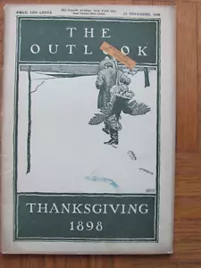 1898 THE OUTLOOK MAGAZINE THANKSGIVING - Imagen 1 de 8