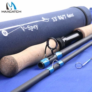 Maxcatch 6/7/8/9/10WT Spey Fly Fishing Rod Two-handed Fishing Rod W/ Rod Tube - Picture 1 of 11