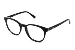 Kenneth Cole Reaction KC0816 001 Black Round Plastic Eyeglasses Frame 52-19-140 - Picture 1 of 4