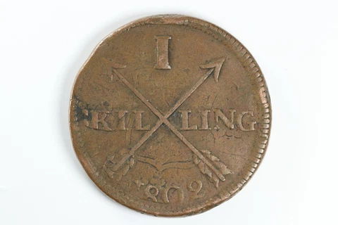 Sweden 1802 1 One Skilling Large Copper Cover