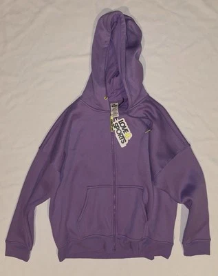 Sudadera con capucha Love & Sports morada para mujer talla 2XL (20) con cremallera frontal nueva con etiquetas Foto 1 de 4