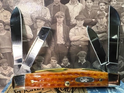 Case XX Congress 64052 Pocket Worn Harvest Orange Bone 2006 Model Mint In Box - Image 1 of 4