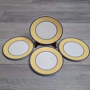 Pagnossin Treviso Ironstone Salad Plates 8.25" Spa Yellow Set of 4 Made in Italy - Picture 1 of 14