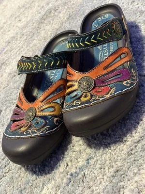 L'ARTISTE New Spring Step  Brown  "Copa" Flat Clog Sandal EU38 - Image 1 of 4