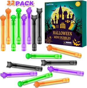 Halloween Party Favors Goodie Bag Stuffers for Kids 32 PCS, Mini Bubble Wands fo - Picture 1 of 12