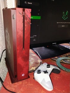 Xbox One S Gears of War 4 2TB Console with Stand and Cables - Picture 1 of 7