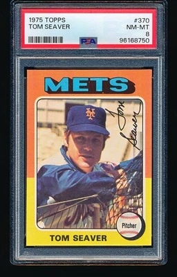 Topps Tom Seaver #370 1975 PSA 8 Foto 1 de 2