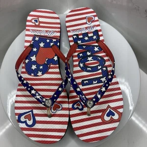 Sandali infradito Brighton Love Patriotic USA taglia 9 - Foto 1 di 7
