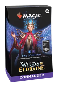 Magic: The Gathering - Wilds of Eldraine Commander Deck - Fae Dominion Blue/Blac - Picture 1 of 2