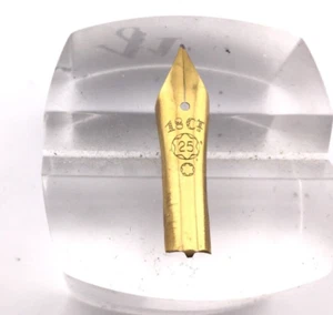 Vintage MONTBLANC 25 Fountain Pen 18K Medium Nib ONLY PART - Picture 1 of 3