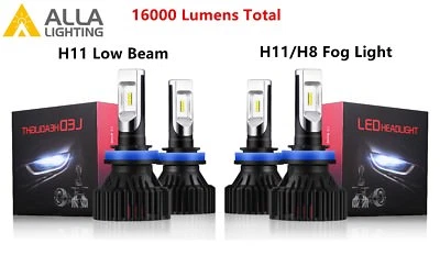 Faros LED de haz bajo y bombillas antiniebla Allá Lighting para NISSAN, blanco xenón Foto 1 de 4