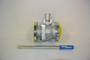 2 1/2" SPIRAX SARCO M33S2 A105 X 316 SS FULL PORT FLANGED BALL VALVE WITH HANDLE - Picture 1 of 7