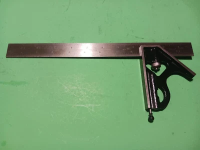 Vintage Craftsman 12'' Combination Square 3pcs Head,12"rule & scribe works great - Image 1 of 4