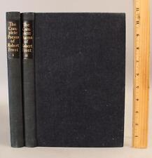Original Signed Robert Frost Complete Poems Limited 2 Volume Illustrated Books