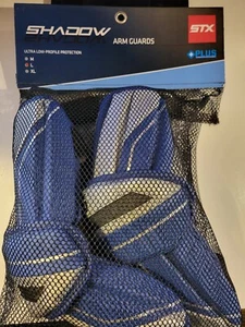 STX Shadow Arm Guard Blue / Silver Pad Large L NEW - Picture 1 of 6