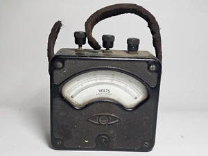 VINTAGE PORTABLE WESTINGHOUSE BAKELITE DC VOLTMETER TYPE PX-4 0-15 / 0-150 - Picture 1 of 12