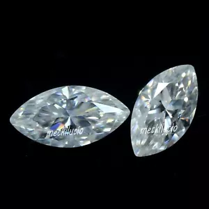 3.5x7 MM Marquise Pair Natural D Color VVS1 White Diamond Excellant Cut Loose - Picture 1 of 5