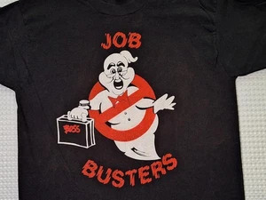 Camiseta Parodia De Colección Años 80 Job Busters Cazafantasmas Talla L Puntada Única EE. UU. - Imagen 1 de 7