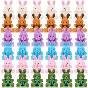 36 Pcs Easter Mini Plush Bunny Bulk 4 Inch Stuffed Animal Bunnies Bulk Tiny R... - Picture 1 of 7