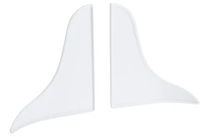 Prime-Line M 6086 Paraspruzzi per vasca da bagno, 9 pollici X 10-3/4 pollici, plastica, bianco - Foto 1 di 5