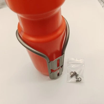 Titanium Bicycle Water Bottle Cage Set Lightweight Durable Rust Proof 2 Pack - Image 1 of 4
