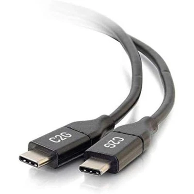 C2G 0.9m (3ft) USB C Cable - USB 2.0 (3A) - M/M USB Type C Cable - Black - USB c - Bild 1 von 4