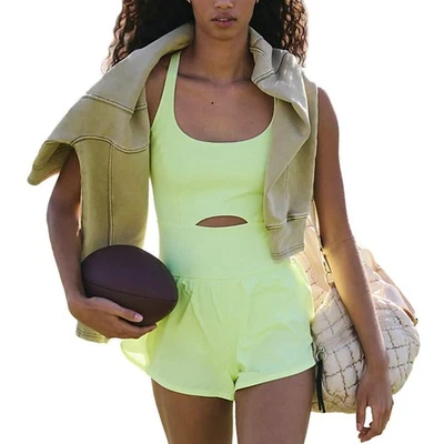 Free People Mujer Righteous Runsie Sour Citrus X-Large Foto 1 de 4