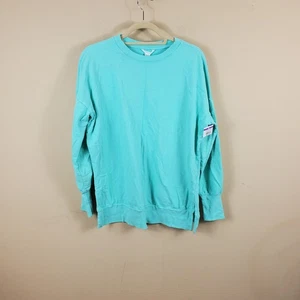Cason Sweatshirt türkis Seitenschlitz Baumwolle Größe S - Bild 1 von 12