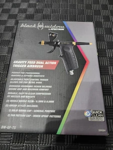 Aerógrafo Black Widow Gravity-Feed, disparador de doble acción #59584 - NUEVO SELLADO #BT - Imagen 1 de 3