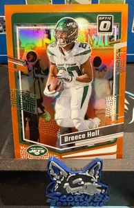 2023 Panini Donruss Optic - Breece Hall #151 Orange Prizm /249 - Jets - Picture 1 of 2