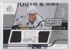 2008-09 SP Game Used Edition Authentic Fabrics Triple Vincent Lecavalier #3AF-VL