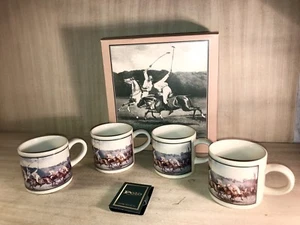 Vintage•4 Ralph Lauren•Polo Club Mugs•Coffee•Tea•12 Fl. OZ.•Japan•Circa 1980’s - Picture 1 of 12