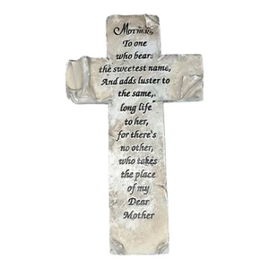 Querida Madre Colgante de Pared Cruz Día de la Madre Arte Sentimiento Grabado Decoración del Hogar - Imagen 1 de 9