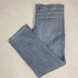 True Nation Blue Jeans Mens 41x31 Medium Wash Athletic Fit Straight Denim Size - Picture 1 of 12