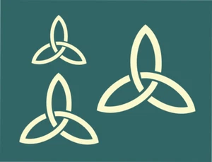 Stencils by Joanie Celtic Trinity Knot DIY Faith Family Art Signs 2" 3" 4" - Picture 1 of 11