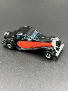 Vintage Hot Wheels '37 Bugatti Black w/Orange 1980 Hong Kong **NM** - Picture 1 of 8