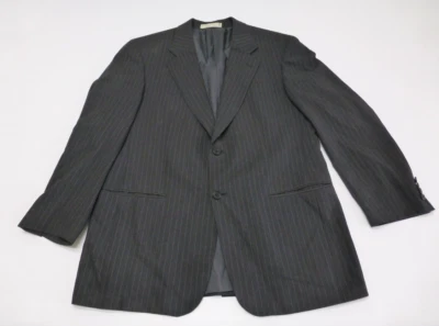 Blazer John W Nordstrom Para Hombre Talla 42 Gris Rayas Lana 2 Botones Excelente Estado Foto 1 de 2