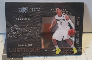 2013-14 Upper Deck Black Lustrous Signatures Shane Larkin Rookie Autograph /99