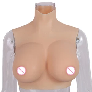 Dokier Silicone Breastplate Breast Forms Fake Boobs For Drag Queen Crossdresser - Picture 1 of 11