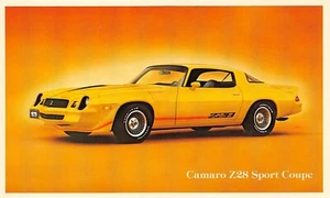 1979 Chevy Camaro Z28 Sportcoupe Vintage Händler Werbung Postkarte - Bild 1 von 2