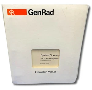 GENRAD SYSTEM OPERATION FOR 1796 TEST SYSTEMS SYSTEM X (RELEASE 01) 1796-0163-B - Picture 1 of 4